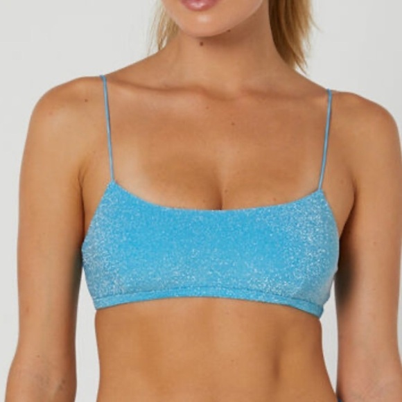 NEW FREE PEOPLE ITS NOW COOL The Crop Top Scoop Neck Dark Blue Ombré {$90} Small - Picture 1 of 6